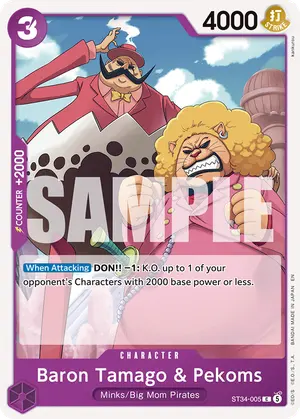 Carta Baron Tamago & Pekoms ST34-005