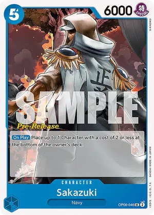 Carta Sakazuki OP06-046, versión Promo