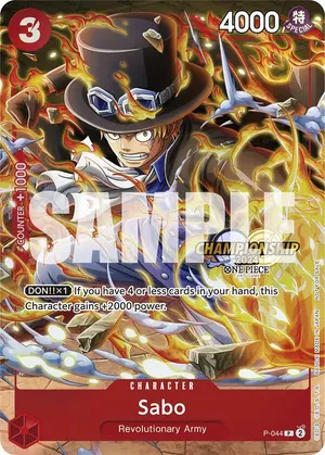 Carta Sabo P-044, versión Promo