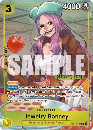 Carta Jewelry Bonney OP10-107, versión Arte alternativo