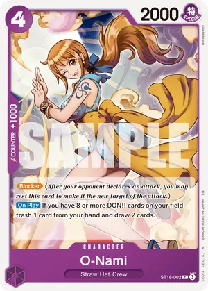 Carta O-Nami ST18-002, versión Normal