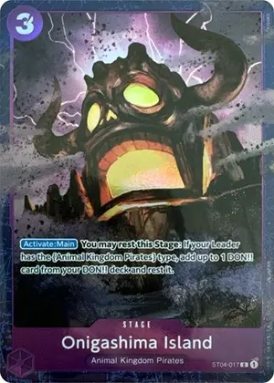 Carta Onigashima Island ST04-017, versión Arte alternativo