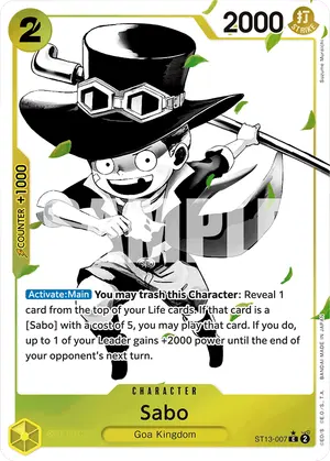Carta Sabo ST13-007, versión Arte alternativo