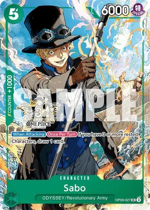 Carta Sabo OP09-027, versión Arte alternativo