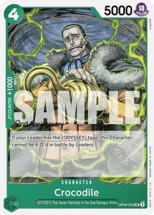 Carta Crocodile OP09-025, versión Promo