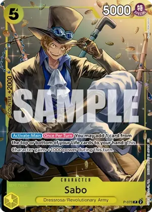 Carta Sabo P-073, versión Arte alternativo