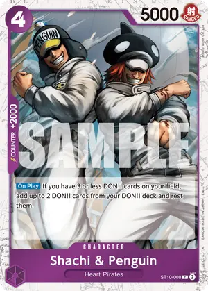 Carta Shachi & Penguin ST10-008, versión Normal