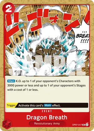 Carta Dragon Breath OP07-017, versión Normal