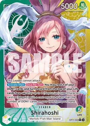 Carta Shirahoshi OP11-022, versión Arte alternativo