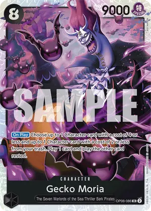 Carta Gecko Moria OP06-086, versión Normal
