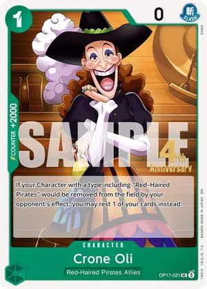 Carta Crone Oli OP17-021, versión Promo