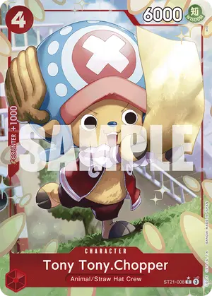Carta Tony Tony.Chopper ST21-008, versión Arte alternativo