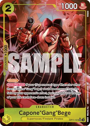 Carta Capone"Gang"Bege OP11-101, versión Arte alternativo