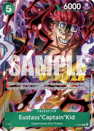 Carta Eustass"Captain"Kid P-067, versión Arte alternativo
