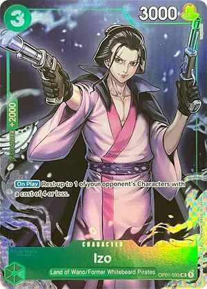 Carta Izo OP01-033, versión Arte alternativo