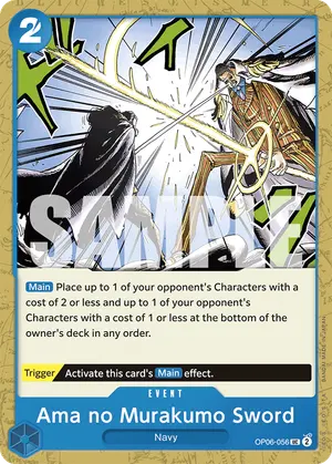 Carta Ama no Murakumo Sword OP06-056, versión Normal