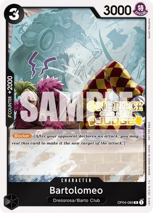 Carta Bartolomeo OP04-089, versión Promo