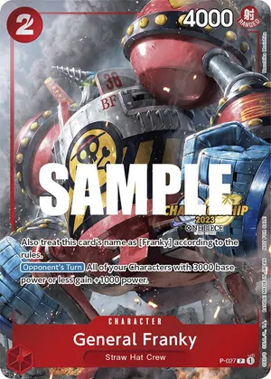Carta General Franky P-027, versión Promo