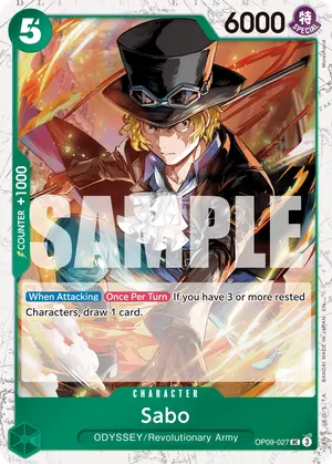 Carta Sabo OP09-027, versión Normal