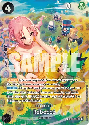Carta Rebecca OP05-091, versión SP
