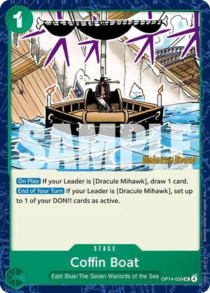 Carta Coffin Boat OP14-039, versión Promo
