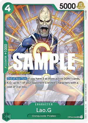 Carta Lao.G OP04-034, versión Promo