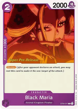 Carta Black Maria ST04-011, versión Promo