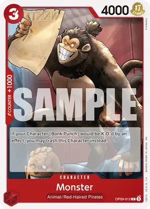 Carta Monster OP09-012, versión Normal