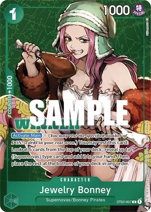 Carta Jewelry Bonney ST02-007, versión Arte alternativo