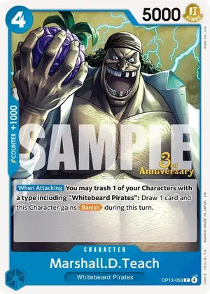 Carta Marshall.D.Teach OP13-053, versión Promo