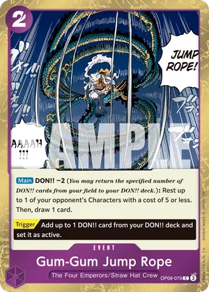Carta Gum-Gum Jump Rope OP09-079, versión Normal
