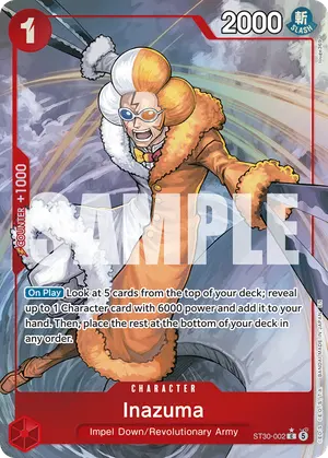 Carta Inazuma ST30-002, versión Arte alternativo