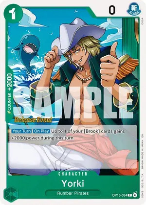 Carta Yorki OP15-034, versión Promo