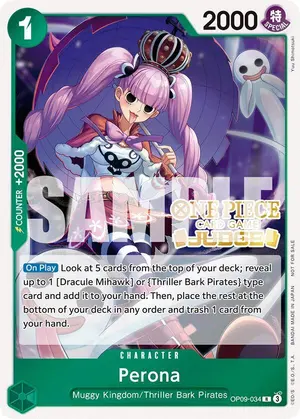 Carta Perona OP09-034, versión Promo