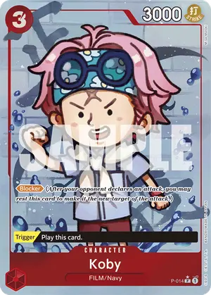 Carta Koby P-014, versión Arte alternativo