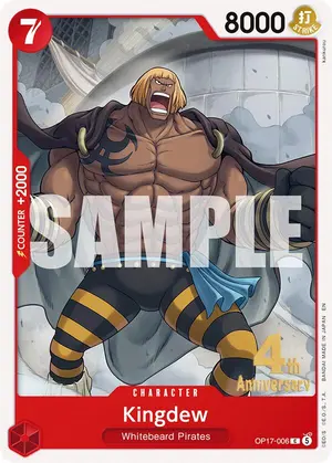 Carta Kingdew OP17-006, versión Promo