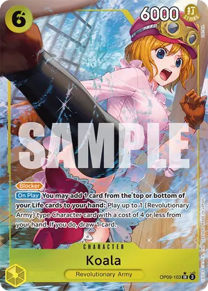 Carta Koala OP09-103, versión Arte alternativo