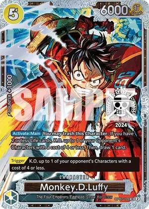 Carta Monkey.D.Luffy OP07-109, versión Arte alternativo