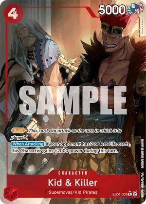 Carta Kid & Killer EB01-003, versión Arte alternativo