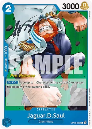 Carta Jaguar.D.Saul OP06-053, versión Promo