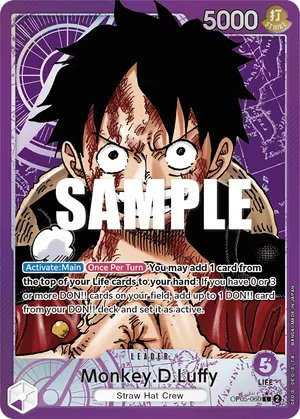 Carta Monkey.D.Luffy OP05-060, versión Arte alternativo
