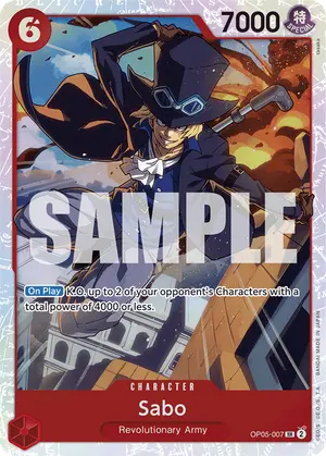 Carta Sabo OP05-007, versión Normal