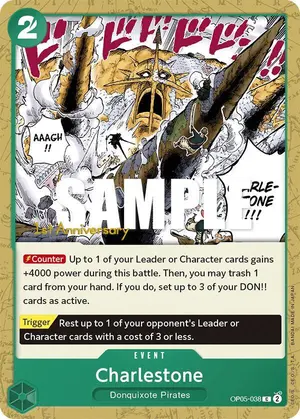 Carta Charlestone OP05-038, versión Promo