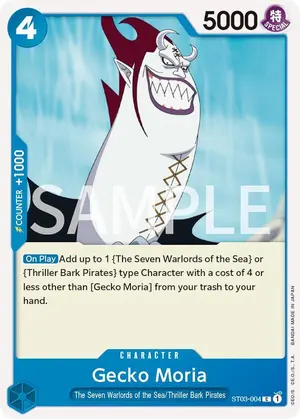 Carta Gecko Moria ST03-004, versión Promo