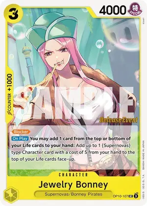 Carta Jewelry Bonney OP10-107, versión Promo