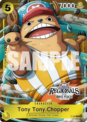 Carta Tony Tony.Chopper P-089, versión Promo