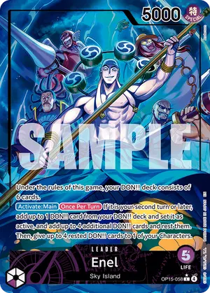 Carta Enel OP15-058, versión Arte alternativo