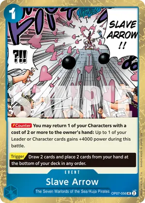 Carta Slave Arrow OP07-056, versión Normal