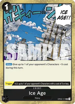Carta Ice Age OP02-117, versión Normal