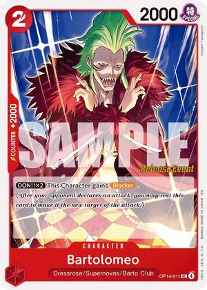 Carta Bartolomeo OP14-011, versión Promo